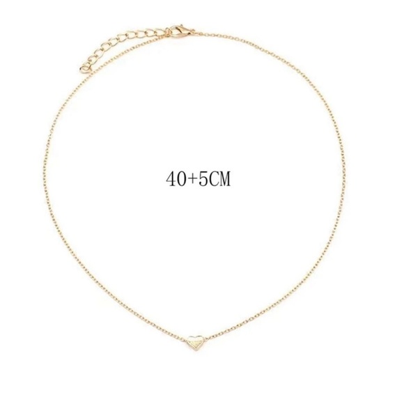 Yellow/Gold Heart Pendant Necklace - Picture 9 of 13